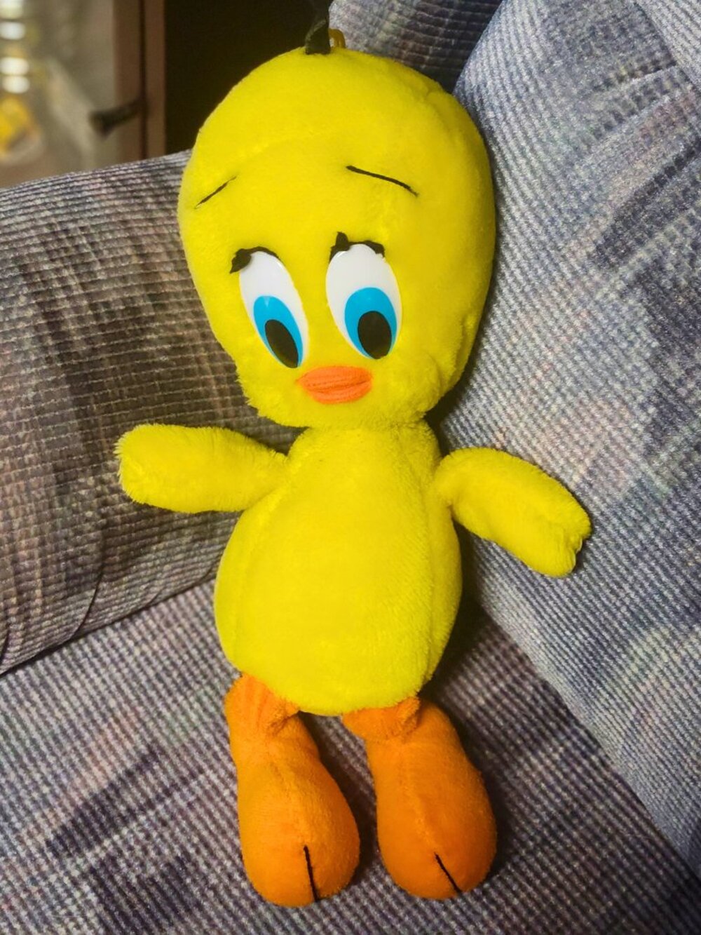 Vintage Tweety Bird Plush Warner Bros Looney Tunes Yellow Stuffed Animal